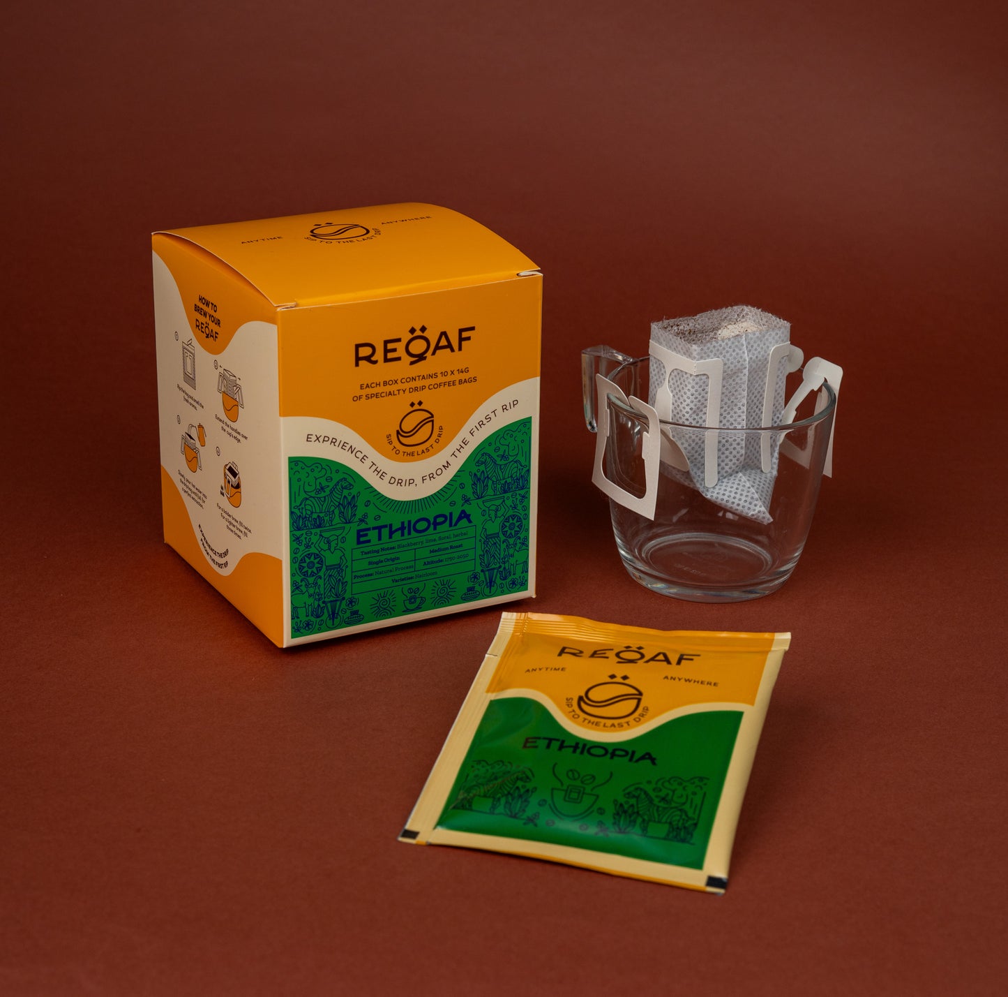 Ethiopia Drip Coffee Bag – Single Origin Specialty Coffee