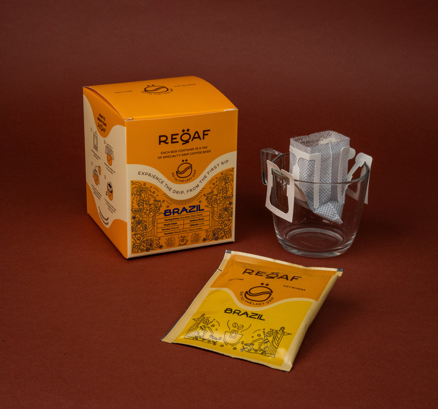 Brazil Drip Coffee Bag – Single Origin Specialty Coffee